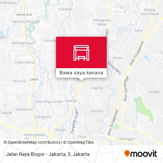 Peta Jalan Raya Bogor - Jakarta, 3