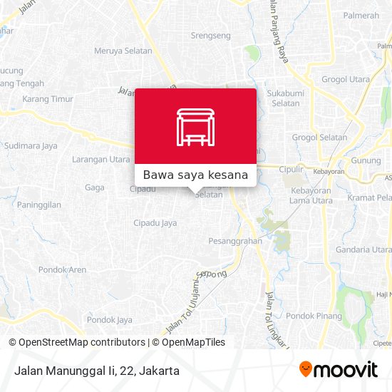 Peta Jalan Manunggal Ii, 22