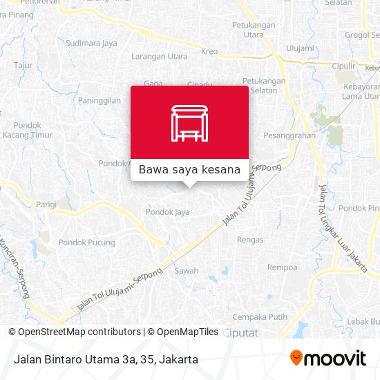 Peta Jalan Bintaro Utama 3a, 35