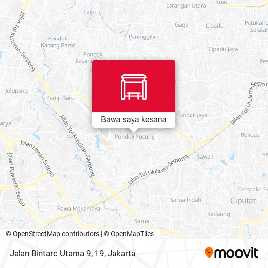 Peta Jalan Bintaro Utama 9, 19