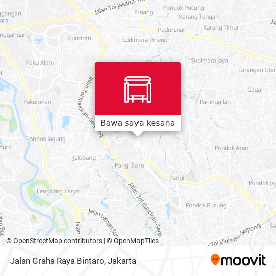 Peta Jalan Graha Raya Bintaro