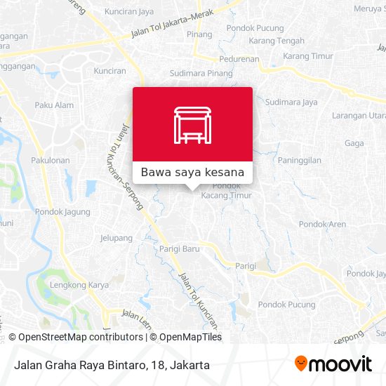 Peta Jalan Graha Raya Bintaro, 18