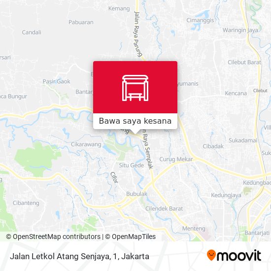 Peta Jalan Letkol Atang Senjaya, 1
