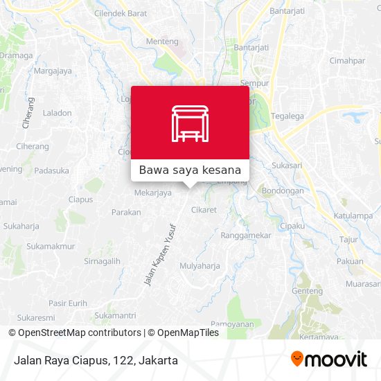 Peta Jalan Raya Ciapus, 122