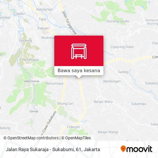 Peta Jalan Raya Sukaraja - Sukabumi, 61