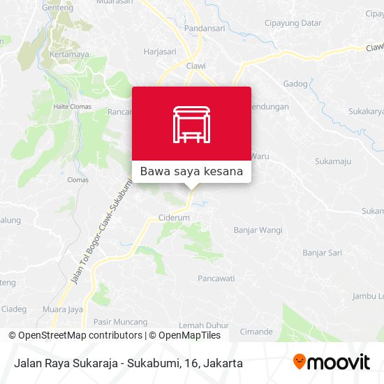 Peta Jalan Raya Sukaraja - Sukabumi, 16