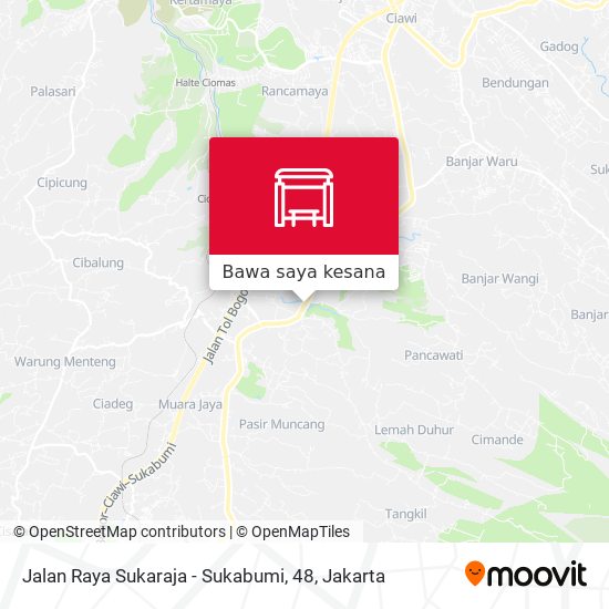 Peta Jalan Raya Sukaraja - Sukabumi, 48