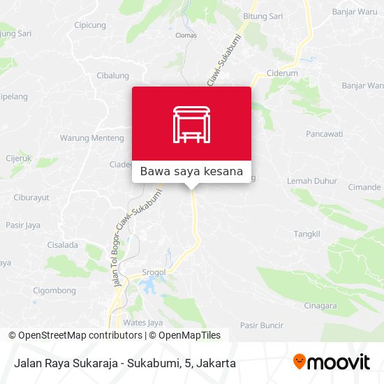 Peta Jalan Raya Sukaraja - Sukabumi, 5