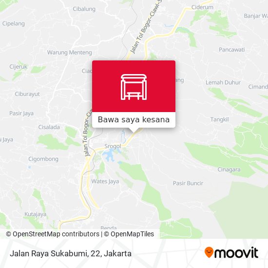 Peta Jalan Raya Sukabumi, 22