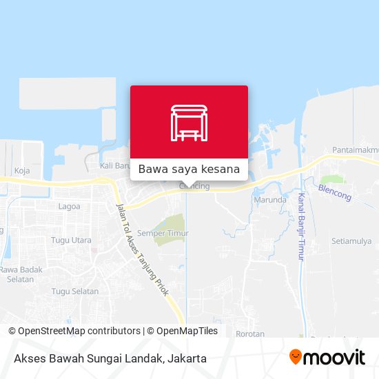 Peta Akses Bawah Sungai Landak