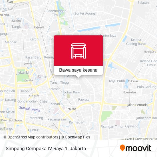 Peta Simpang Cempaka IV Raya 1