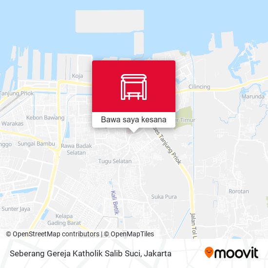 Peta Seberang Gereja Katholik Salib Suci