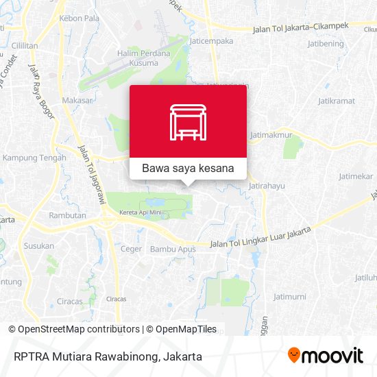 Peta RPTRA Mutiara Rawabinong