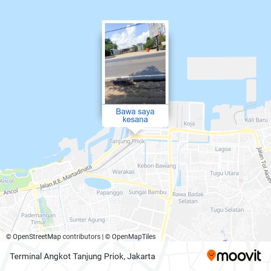 Peta Terminal Angkot Tanjung Priok