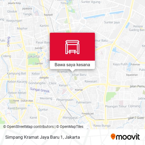 Peta Simpang Kramat Jaya Baru 1