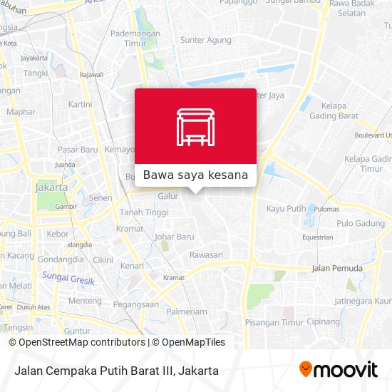 Peta Jalan Cempaka Putih Barat III