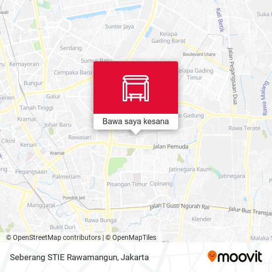 Peta Seberang STIE Rawamangun