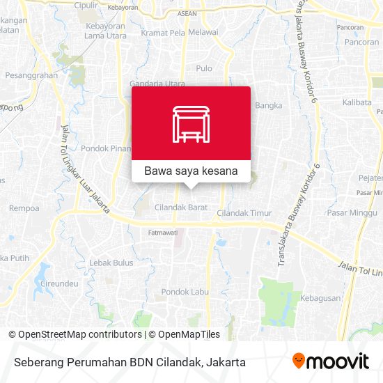 Peta Seberang Perumahan BDN Cilandak
