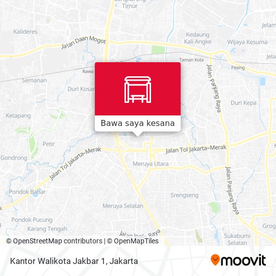 Peta Kantor Walikota Jakbar 1