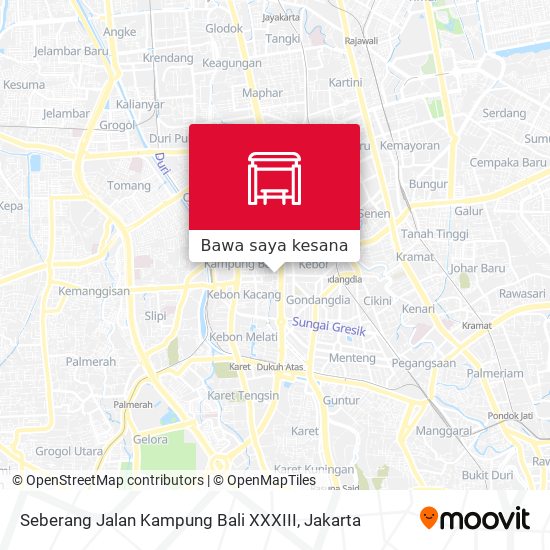 Peta Seberang Jalan  Kampung Bali XXXIII