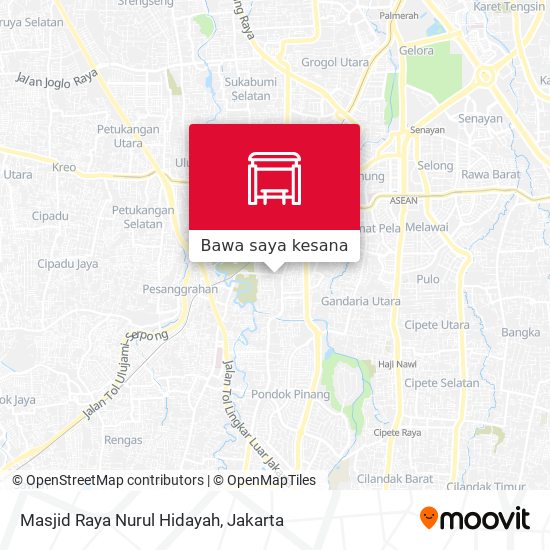 Peta Masjid Raya Nurul Hidayah