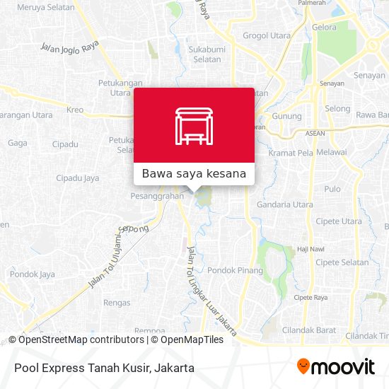 Peta Pool Express Tanah Kusir