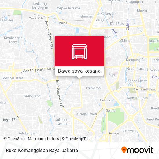 Peta Ruko Kemanggisan Raya