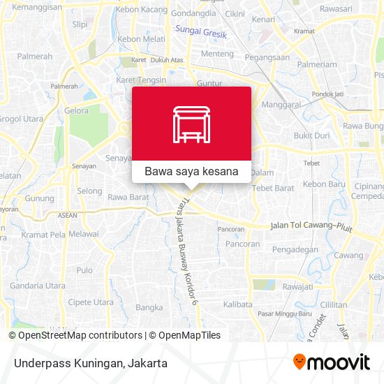 Peta Underpass Kuningan