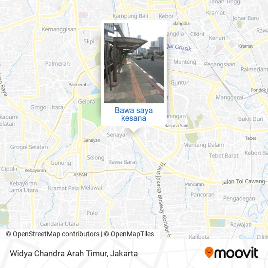 Peta Widya Chandra Arah Timur
