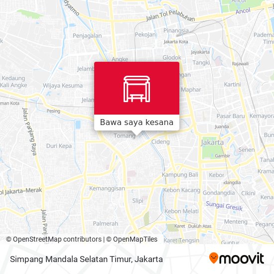 Peta Simpang Mandala Selatan Timur