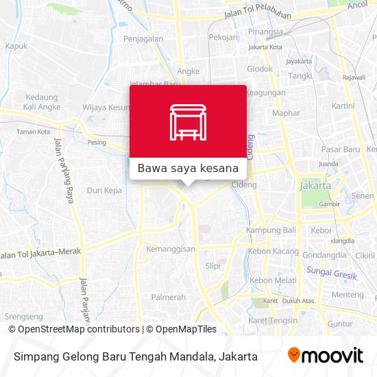 Peta Simpang Gelong Baru Tengah Mandala