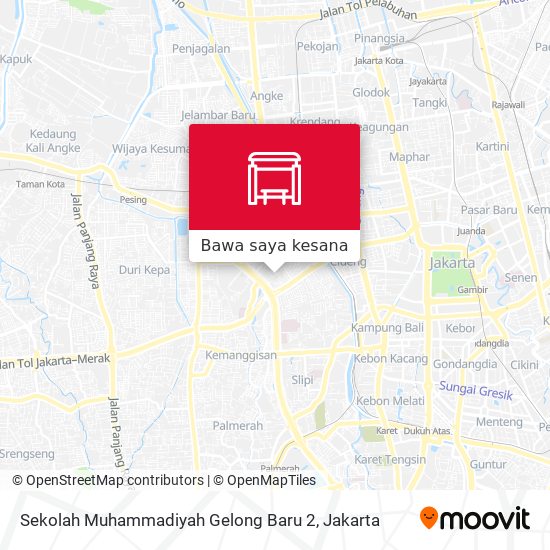 Peta Sekolah Muhammadiyah Gelong Baru 2