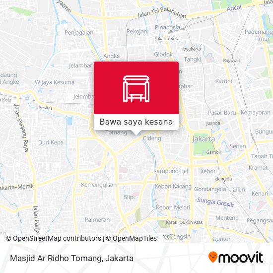 Peta Masjid Ar Ridho Tomang