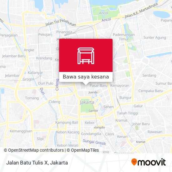 Peta Jalan Batu Tulis X