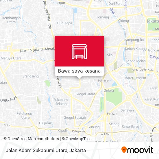 Peta Jalan Adam Sukabumi Utara
