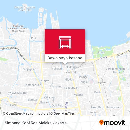 Peta Simpang Kopi Roa Malaka