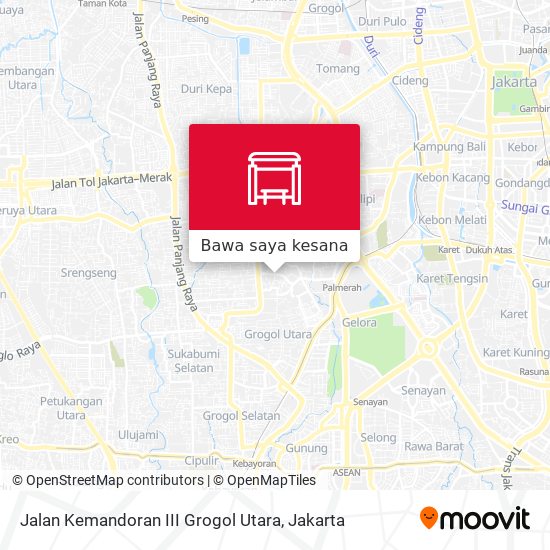 Peta Jalan Kemandoran III Grogol Utara