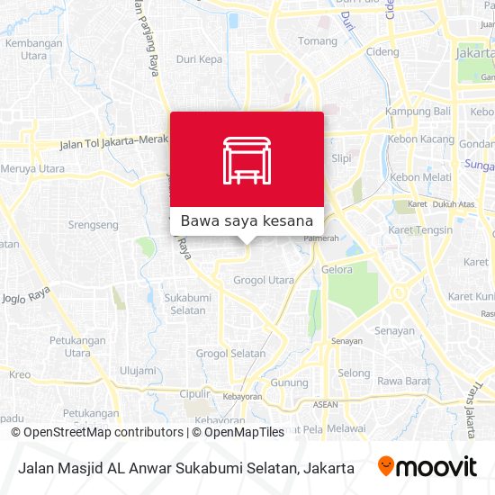 Peta Jalan Masjid AL Anwar Sukabumi Selatan