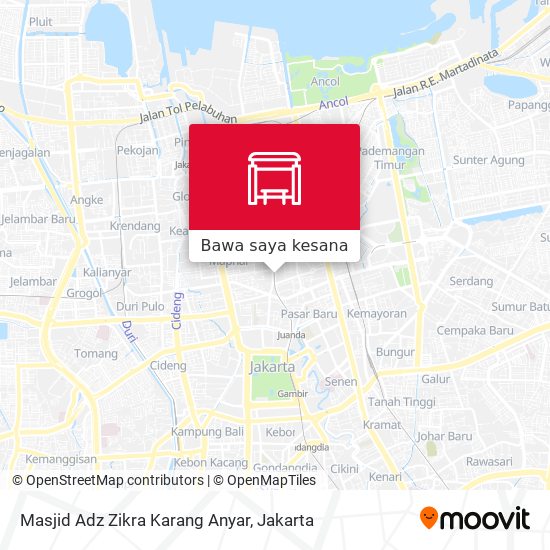 Peta Masjid Adz Zikra Karang Anyar