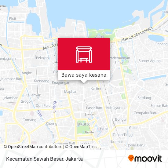 Peta Kecamatan Sawah Besar