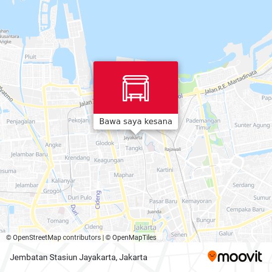 Peta Jembatan Stasiun Jayakarta
