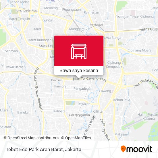 Peta Tebet Eco Park Arah Barat