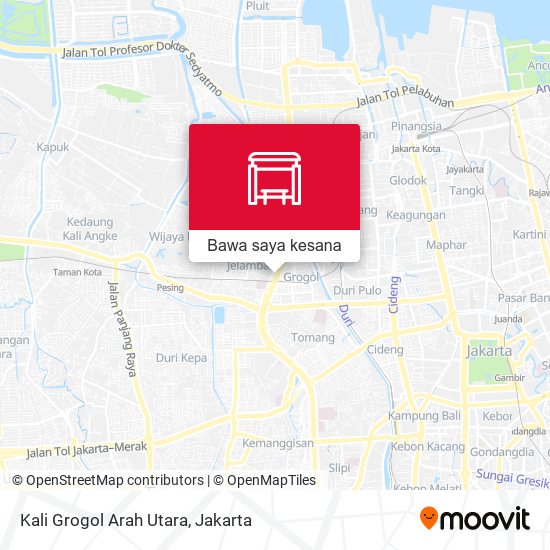 Peta Kali Grogol Arah Utara