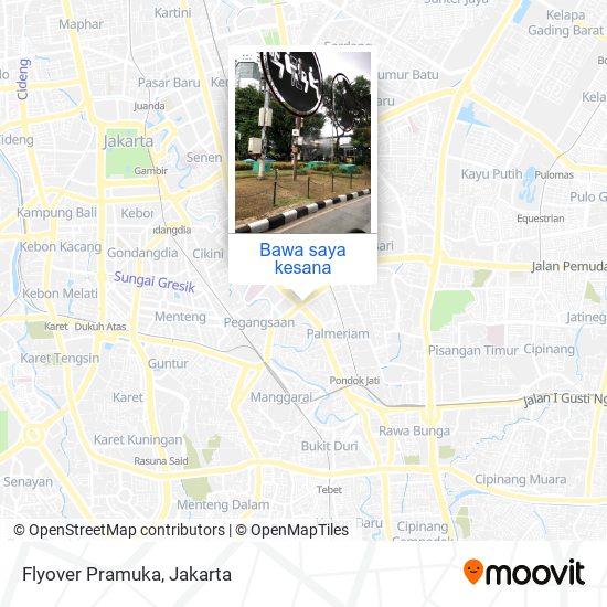 Peta Flyover Pramuka