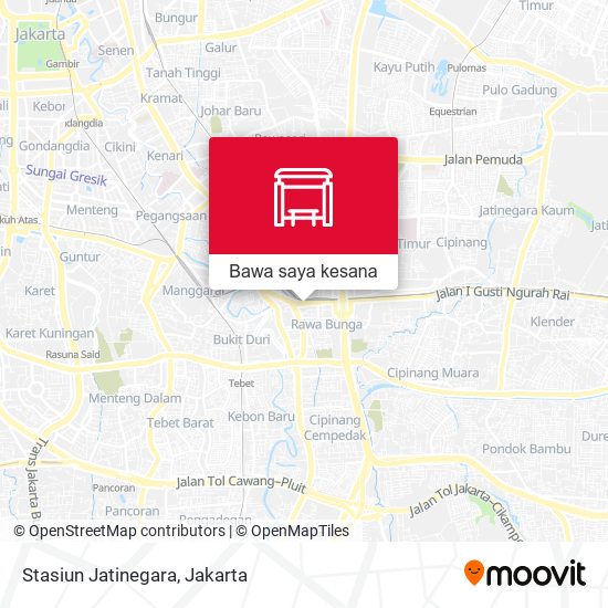 Peta Stasiun Jatinegara