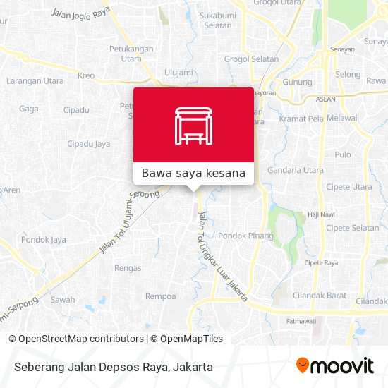 Peta Seberang Jalan Depsos Raya