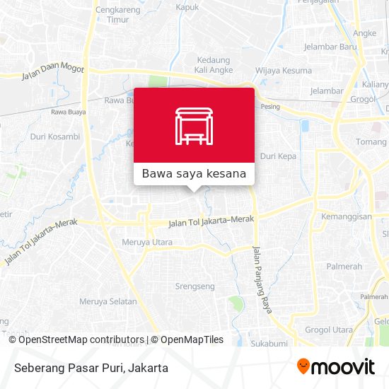 Peta Seberang Pasar Puri