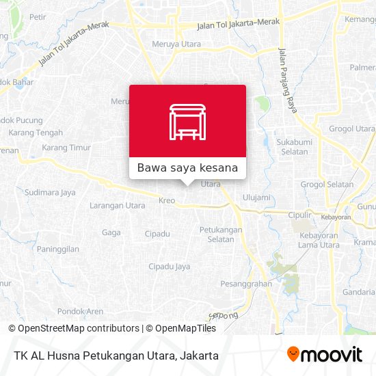 Peta TK AL Husna Petukangan Utara