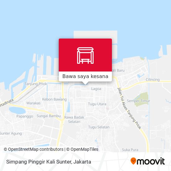 Peta Simpang Pinggir Kali Sunter