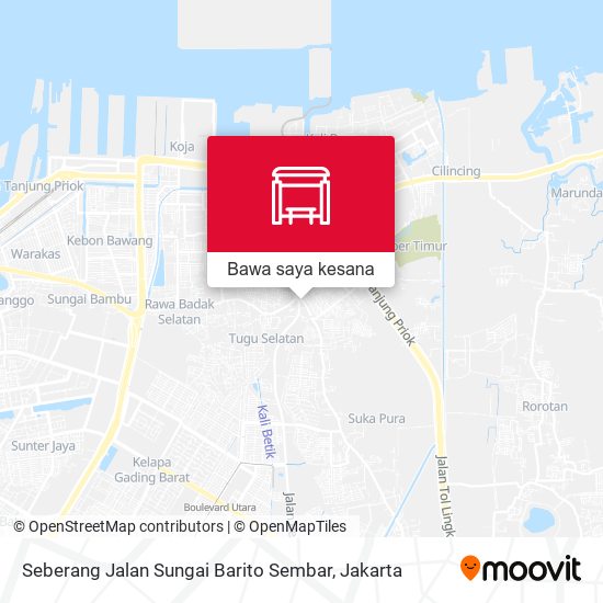 Peta Seberang Jalan Sungai Barito Sembar